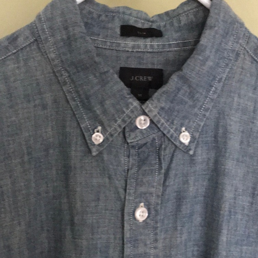 J. Crew Slim Indigo Chambray